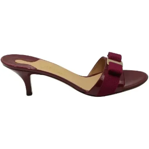 Pre-owned Leather sandals , female, Sizes: 6 UK - Salvatore Ferragamo Pre-owned - Modalova
