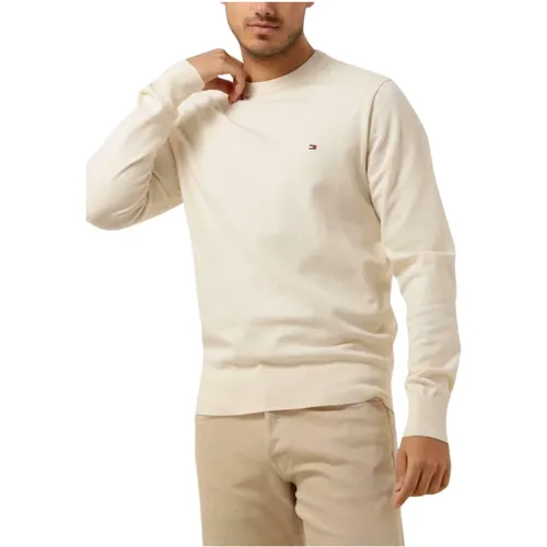 Casual Crew Neck Sweater , Herren, Größe: S - Tommy Hilfiger - Modalova