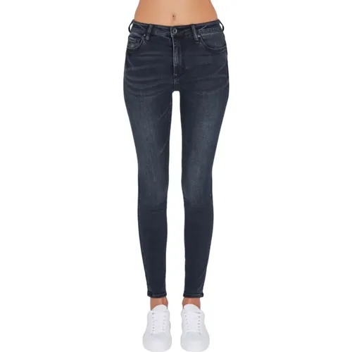 Indigo Denim Skinny Jeans für Frauen , Damen, Größe: W25 - Armani Exchange - Modalova