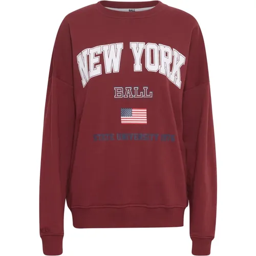 Gemütlicher Herbst Sweatshirt Maroon - Ball - Modalova