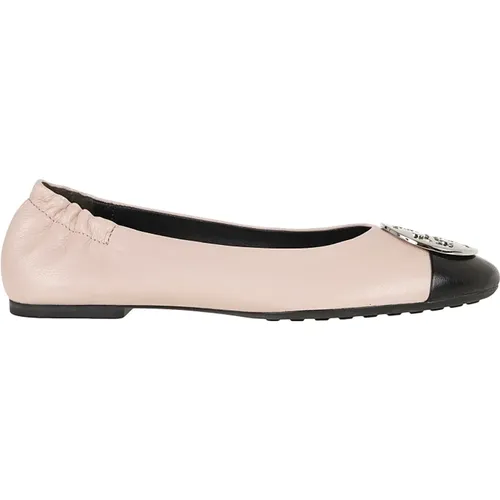 Claire Cap-Toe Ballet Shoes , female, Sizes: 6 UK, 4 UK, 4 1/2 UK, 7 UK, 3 1/2 UK, 5 UK, 3 UK, 8 UK, 5 1/2 UK - TORY BURCH - Modalova