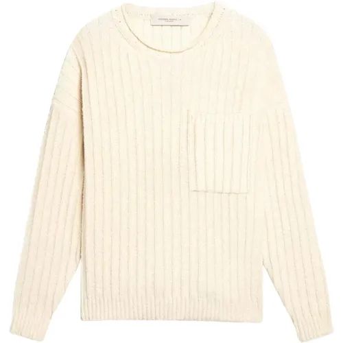 Cream Journey Sweater , male, Sizes: S - Golden Goose - Modalova