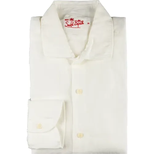 Klassisches Weißes Hemd , Herren, Größe: 2XL - MC2 Saint Barth - Modalova