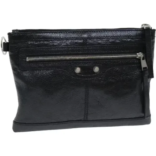 Pre-owned Leather clutches , female, Sizes: ONE SIZE - Balenciaga Vintage - Modalova