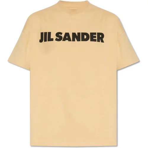 T-shirt with logo , male, Sizes: M - Jil Sander - Modalova