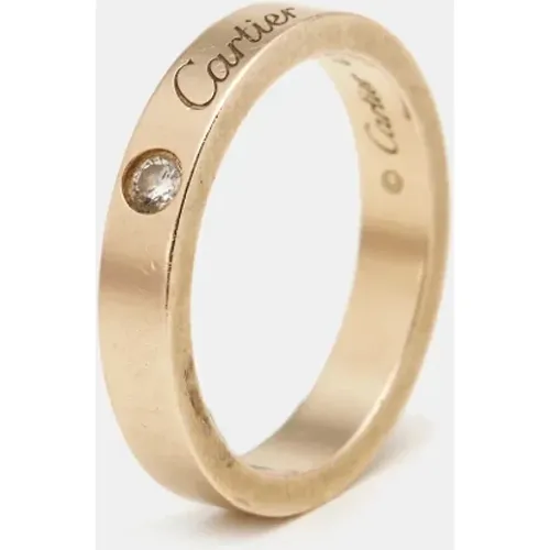 Pre-owned Rose Gold rings , female, Sizes: ONE SIZE - Cartier Vintage - Modalova