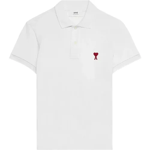 Cotton Polo Shirt , male, Sizes: 2XL - Ami Paris - Modalova