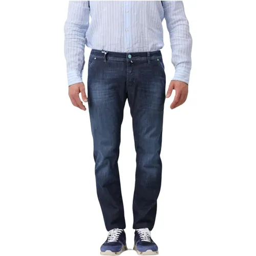 Regular Slim Fit Jeans , Herren, Größe: W32 - Jacob Cohën - Modalova