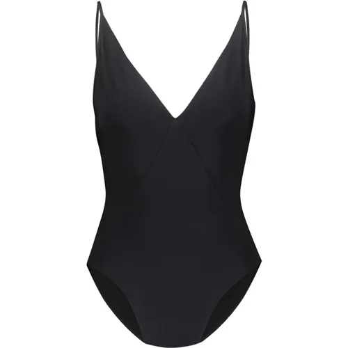 Jersey Deep V Bather Swimsuit , female, Sizes: S, M - Rick Owens - Modalova