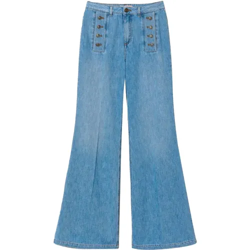 Wide Jeans , Damen, Größe: W26 - Twinset - Modalova