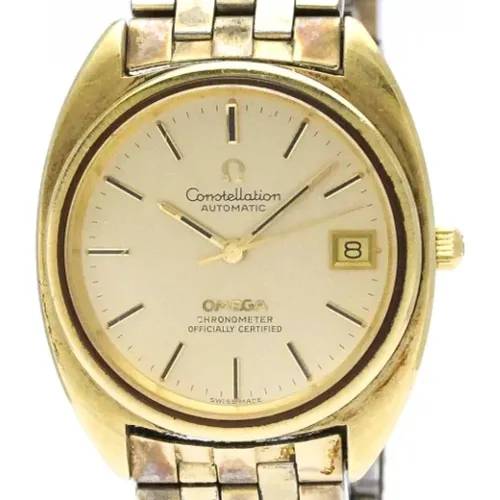 Pre-owned Metal watches , male, Sizes: ONE SIZE - Omega Vintage - Modalova