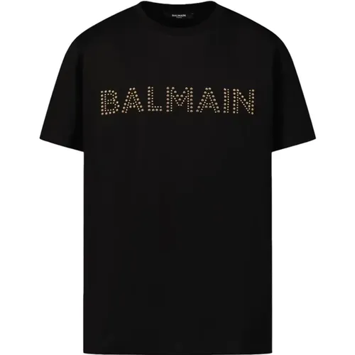 Kurzarm T-Shirt, Bt8Q51-J0177 - Balmain - Modalova