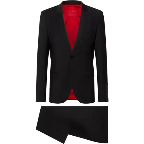 Men Slim Suit Arti Hesten , male, Sizes: M, S - Hugo Boss - Modalova