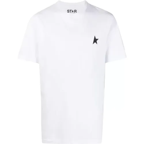 Star M`S T-Shirt , male, Sizes: S - Golden Goose - Modalova