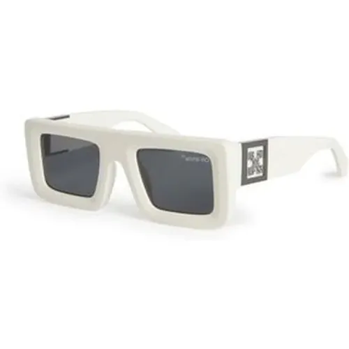 Off , Stylish Sunglasses Blend Acetate Metal , unisex, Sizes: 51 MM - Off White - Modalova
