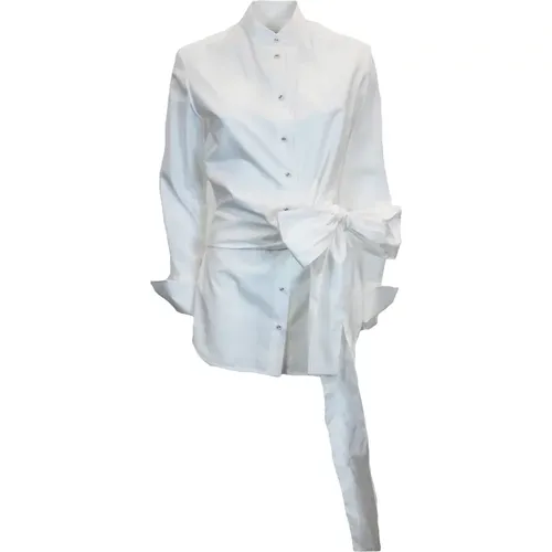 Weißes Hemd Klassisches Modell , Damen, Größe: S - Victoria Beckham - Modalova