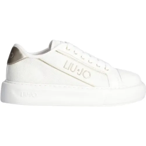 Off Mesh Calf Leather Sneaker , male, Sizes: 5 UK, 2 UK - Liu Jo - Modalova