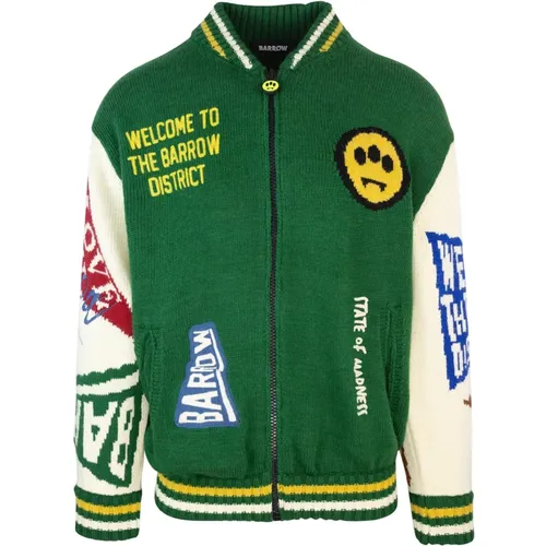 Varsity Jacket with Graphic Insets , male, Sizes: XS, S, M - Barrow - Modalova