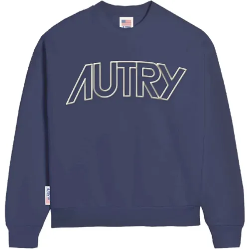 Crewneck Sweatshirt - Upgrade Your Casual Wardrobe , male, Sizes: S, M - Autry - Modalova