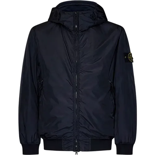 Blaue Gesteppte Jacke Aw24 - Stone Island - Modalova