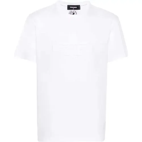 Embossed Logo T-shirt - , male, Sizes: L, S, XL - Dsquared2 - Modalova