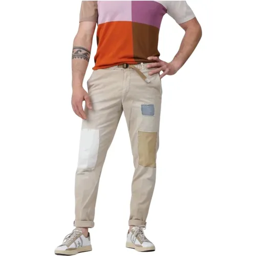 Stylish Pants , male, Sizes: L, XL, S, M - White Sand - Modalova