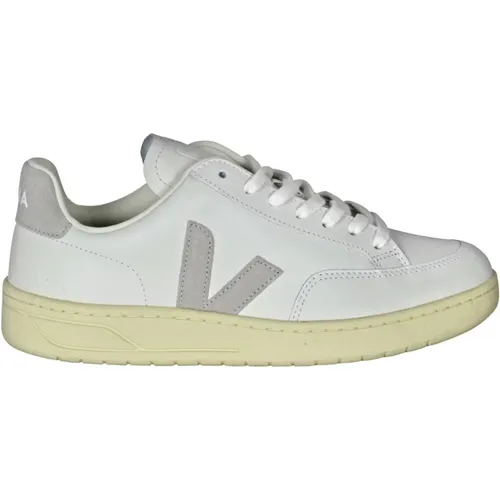 Leder-Sneakers mit Wildleder-Details - Veja - Modalova