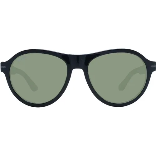 Grüne runde Sonnenbrille Acetatrahmen - Serengeti - Modalova