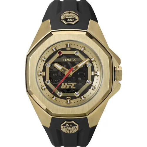 UFC Pro World Champion Edition Watch , male, Sizes: ONE SIZE - Timex - Modalova