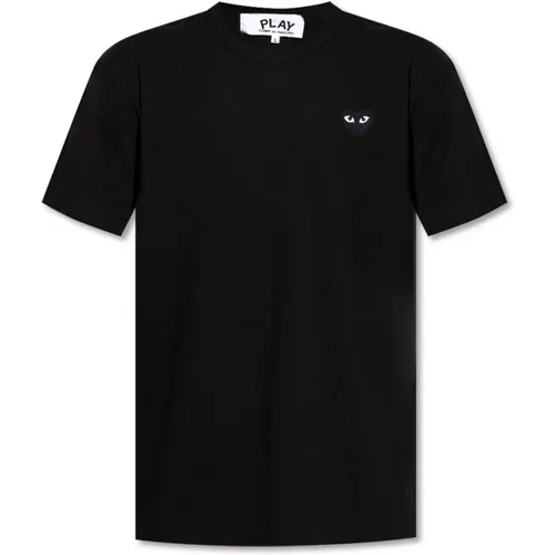Appliziertes T-Shirt , Herren, Größe: XL - Comme des Garçons Play - Modalova