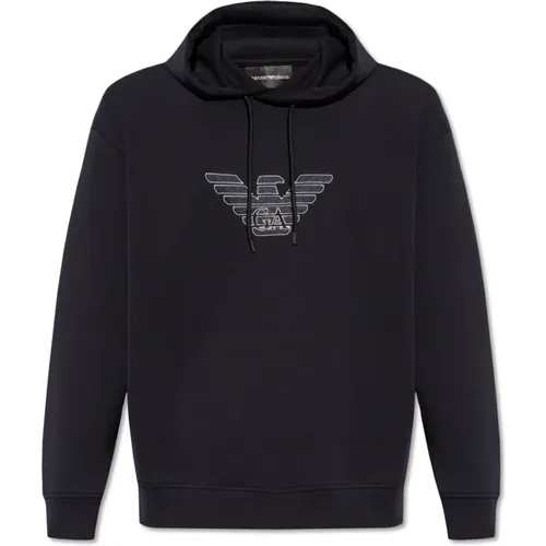 Kapuzenpullover mit Logo , Herren, Größe: M - Emporio Armani - Modalova