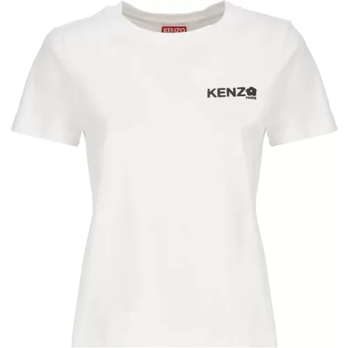 Blumendruck T-shirt , Damen, Größe: M - Kenzo - Modalova