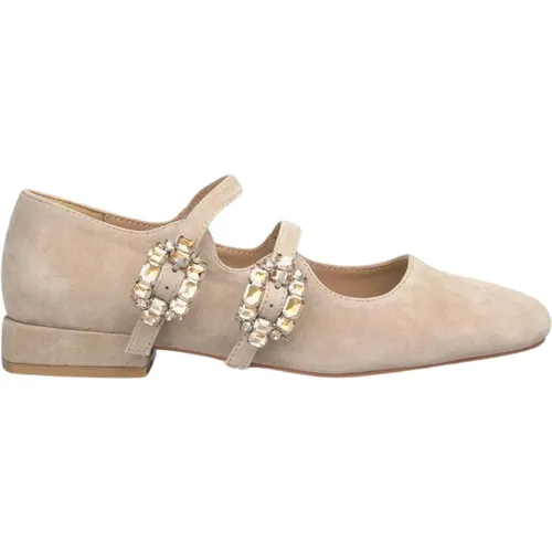 Rhinestone Ballerina Flats , Damen, Größe: 38 EU - Alma en Pena - Modalova