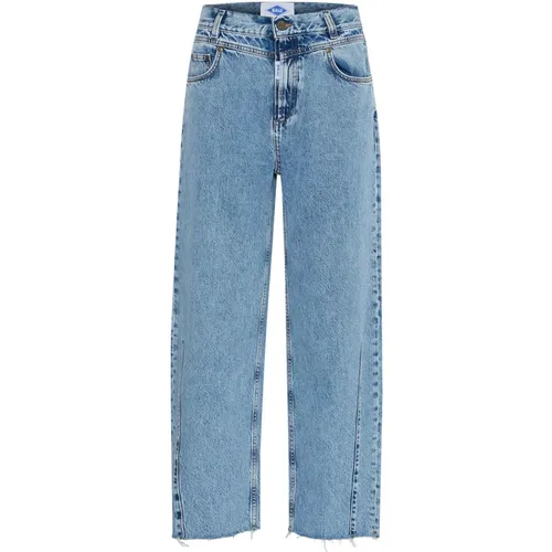 Marble Wash Jeans Bacammeo Style , female, Sizes: W26 L34, W34 L34, W29 L34, W33 L32, W28 L34, W34 L32, W32 L34, W25 L32, W33 L34, W25 L34, W30 L32, W - Ball - Modalova