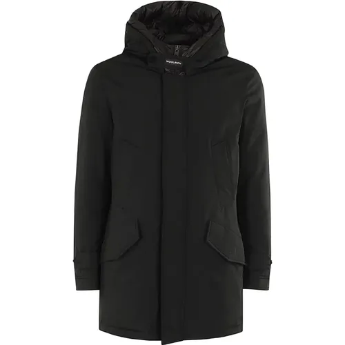 High Collar Parka Jacket , male, Sizes: M - Woolrich - Modalova