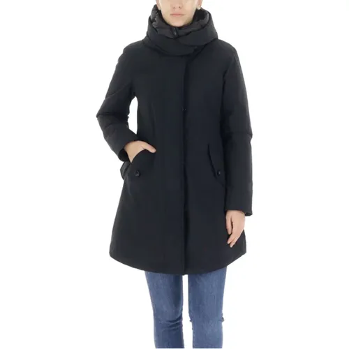 Detachable Hooded Winter Jacket , female, Sizes: L - Woolrich - Modalova