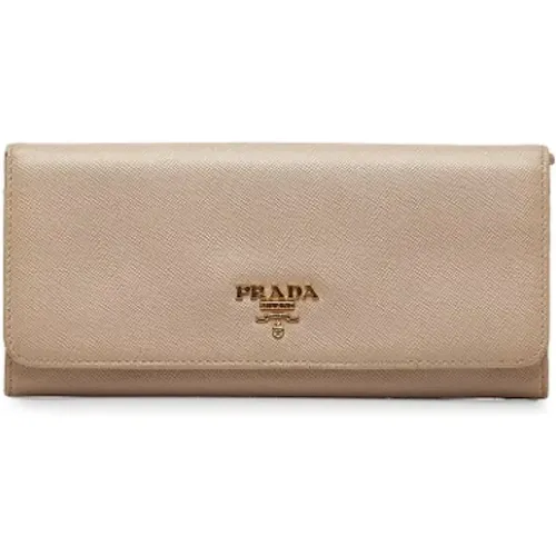 Pre-owned Leather wallets , female, Sizes: ONE SIZE - Prada Vintage - Modalova