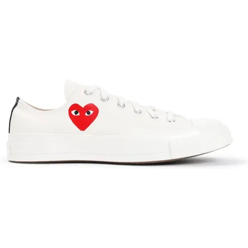 Weiße Sneakers Heben Stil , Herren, Größe: 46 EU - Comme des Garçons Play - Modalova