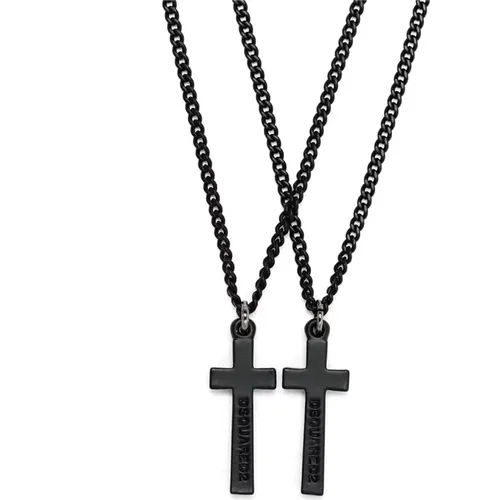 Jesus necklace , male, Sizes: ONE SIZE - Dsquared2 - Modalova