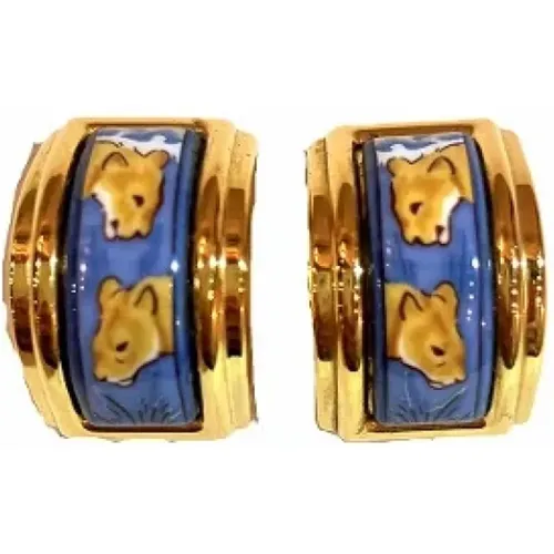 Pre-owned Metal earrings , female, Sizes: ONE SIZE - Hermès Vintage - Modalova