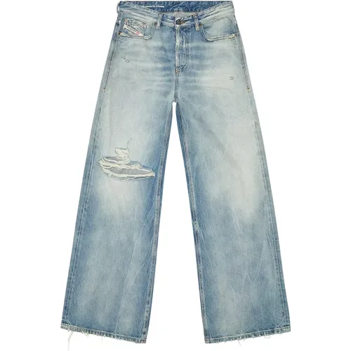 Vintage 90s Wide Leg Jeans , Damen, Größe: W25 L32 - Diesel - Modalova