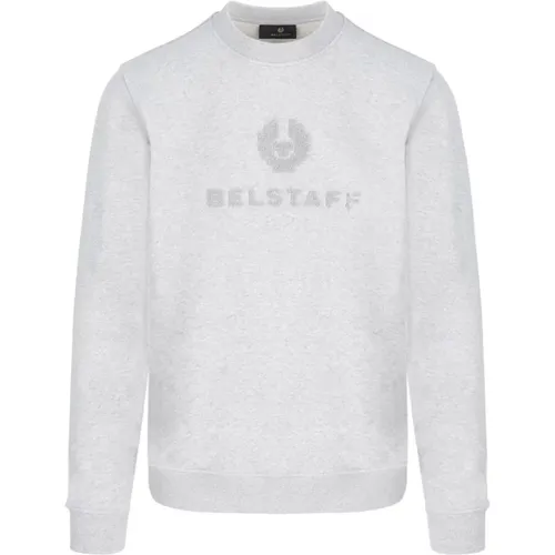 Varsity Sweatshirt in Heather Grey , male, Sizes: L, M - Belstaff - Modalova
