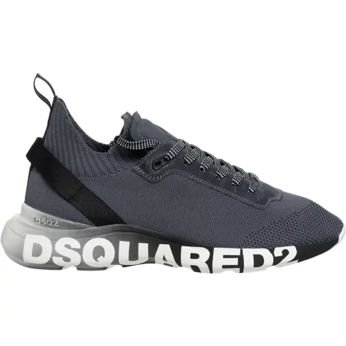 Fly Sneakers - Schnürverschluss, Einfaches Muster - Dsquared2 - Modalova