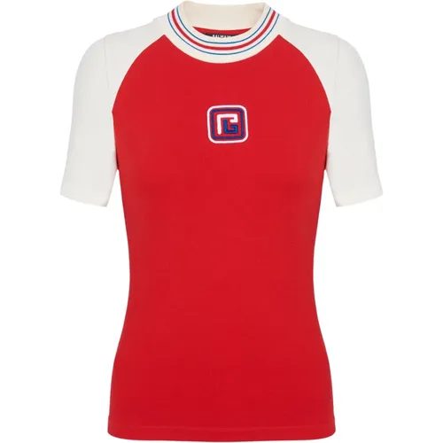 PB Retro T-Shirt Balmain - Balmain - Modalova
