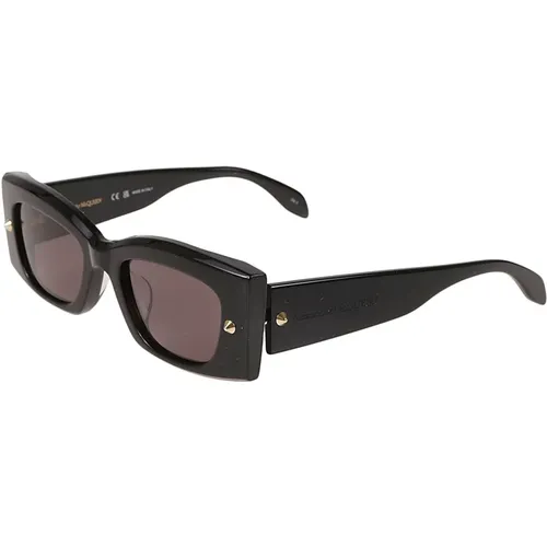 Schwarze Sonnenbrille Damenmode Aw22 , Damen, Größe: ONE Size - alexander mcqueen - Modalova