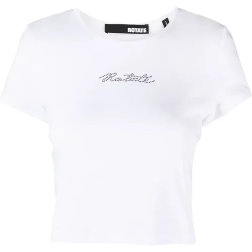 Logo T-shirt , female, Sizes: M, L - Rotate Birger Christensen - Modalova