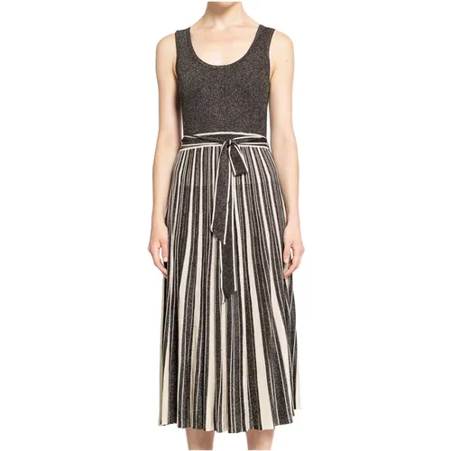 Gestreiftes Metallic-Strickärmelloses Kleid , Damen, Größe: M - Zimmermann - Modalova