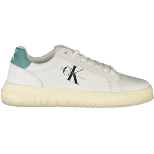 Polyester Lace-Up Sneaker , male, Sizes: 9 UK, 6 UK, 11 UK, 8 UK, 10 UK, 7 UK, 12 UK - Calvin Klein - Modalova