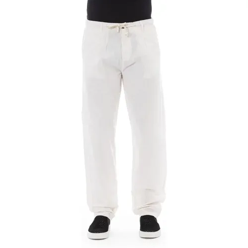 Chino Pants - Front Button Closure , male, Sizes: XS, XL, S, M, L - Baldinini - Modalova