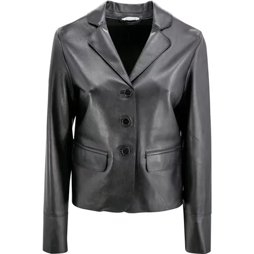 Lambskin Jacket with Dart Detailing , female, Sizes: S - P.a.r.o.s.h. - Modalova